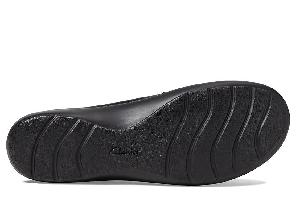 Clarks Cora Haley Leather) Women's Flat Shoes Product Image