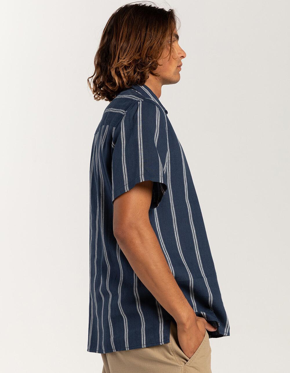 RSQ Mens Stripe Linen Blend Shirt Product Image