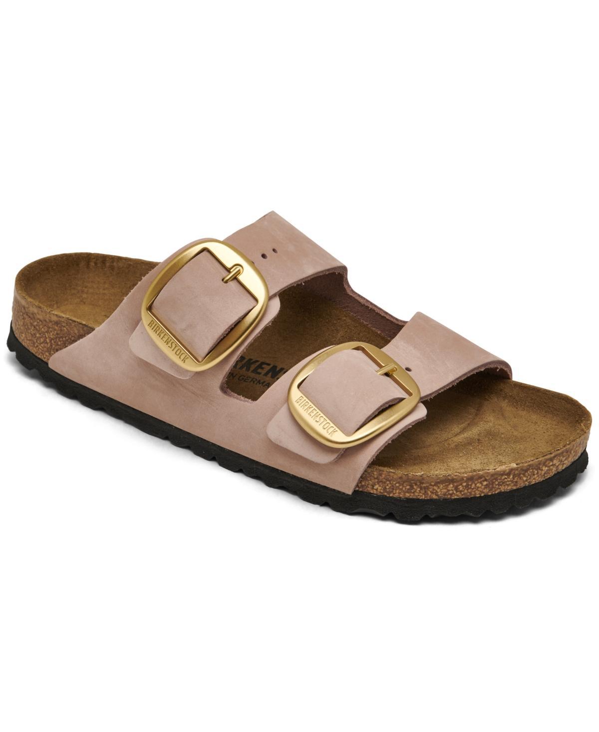 Birkenstock Arizona Soft Footbed - Nubuck Leather (Ecru) Women's Sandals Product Image