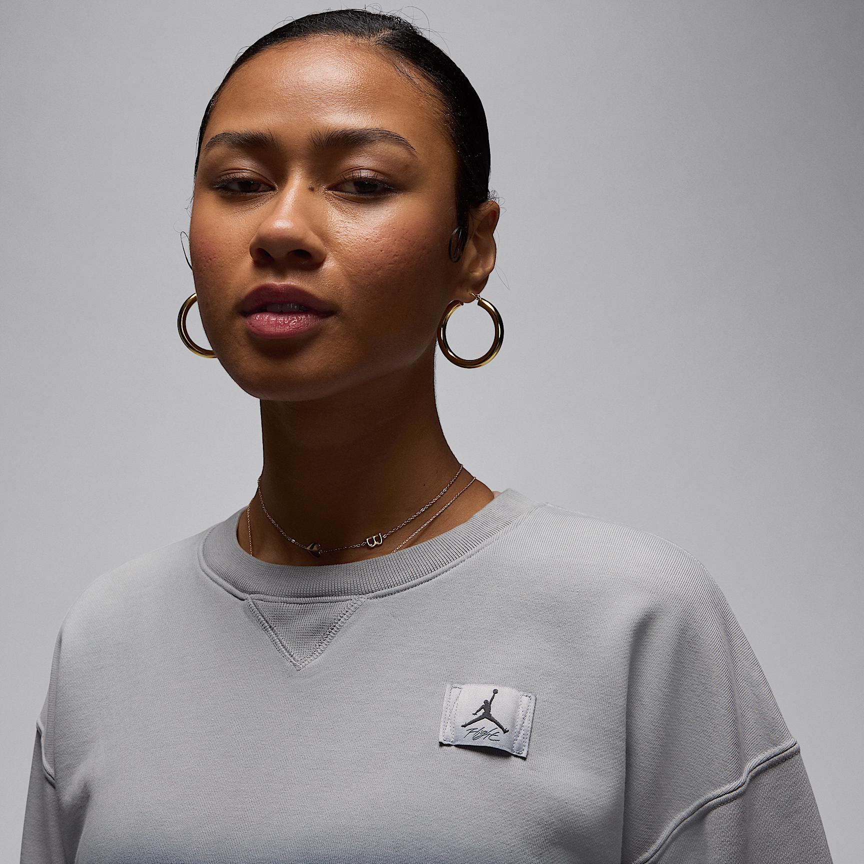 Jordan Flight Fleece Women's French Terry Crew-Neck Sweatshirt Product Image