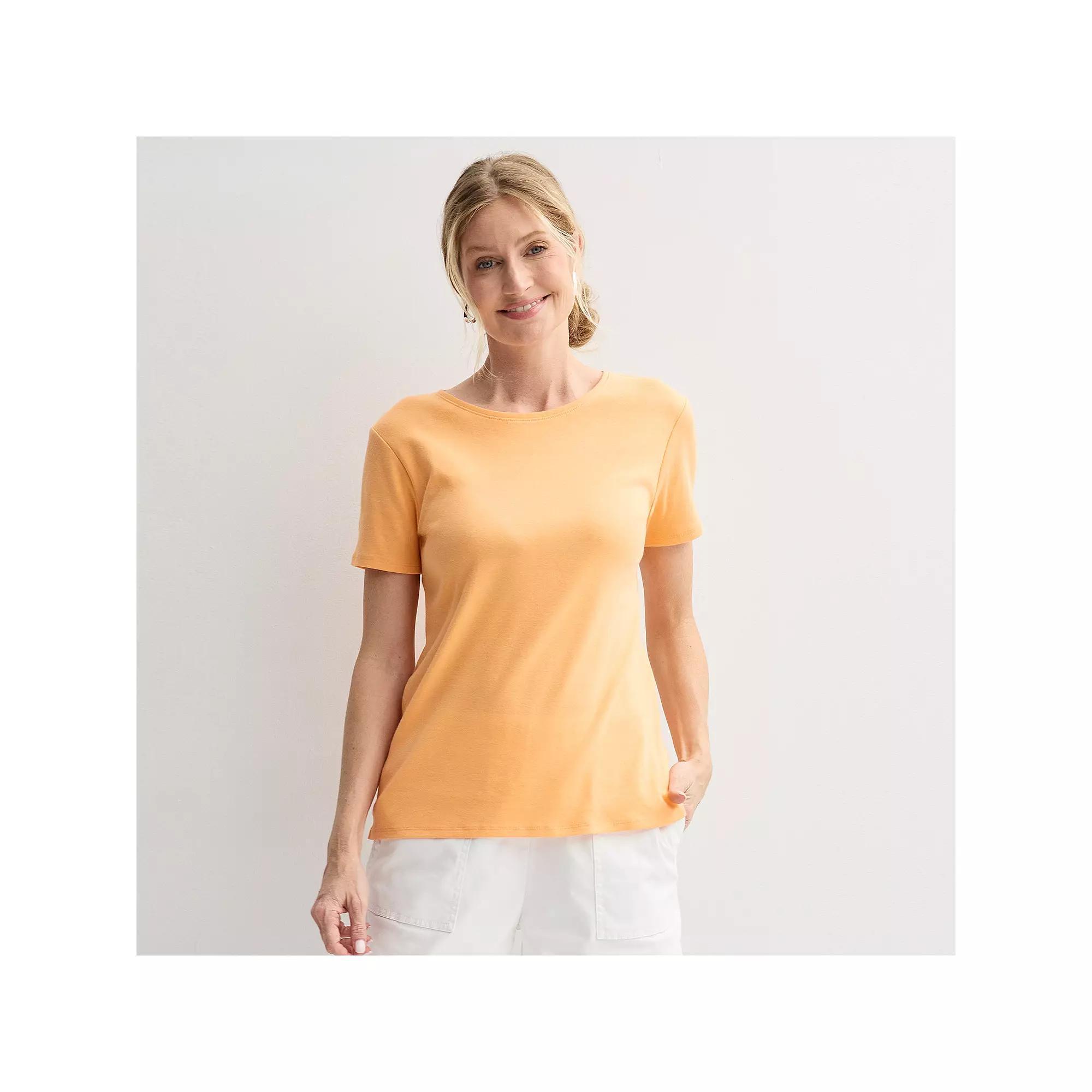 Women's Croft & Barrow® Essential Crewneck Tee,  Product Image