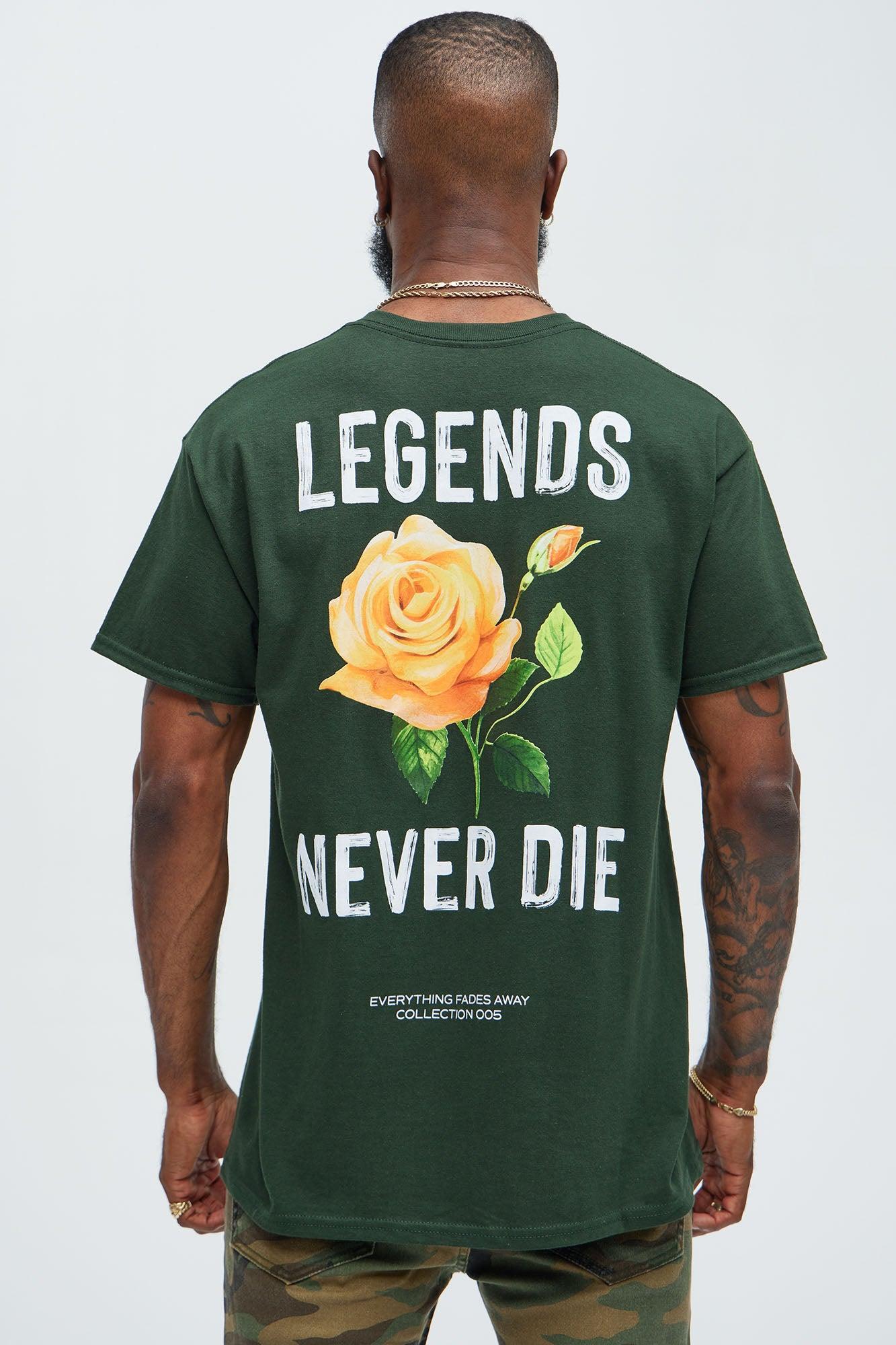 Legends Never Short Sleeve Tee - Green Product Image