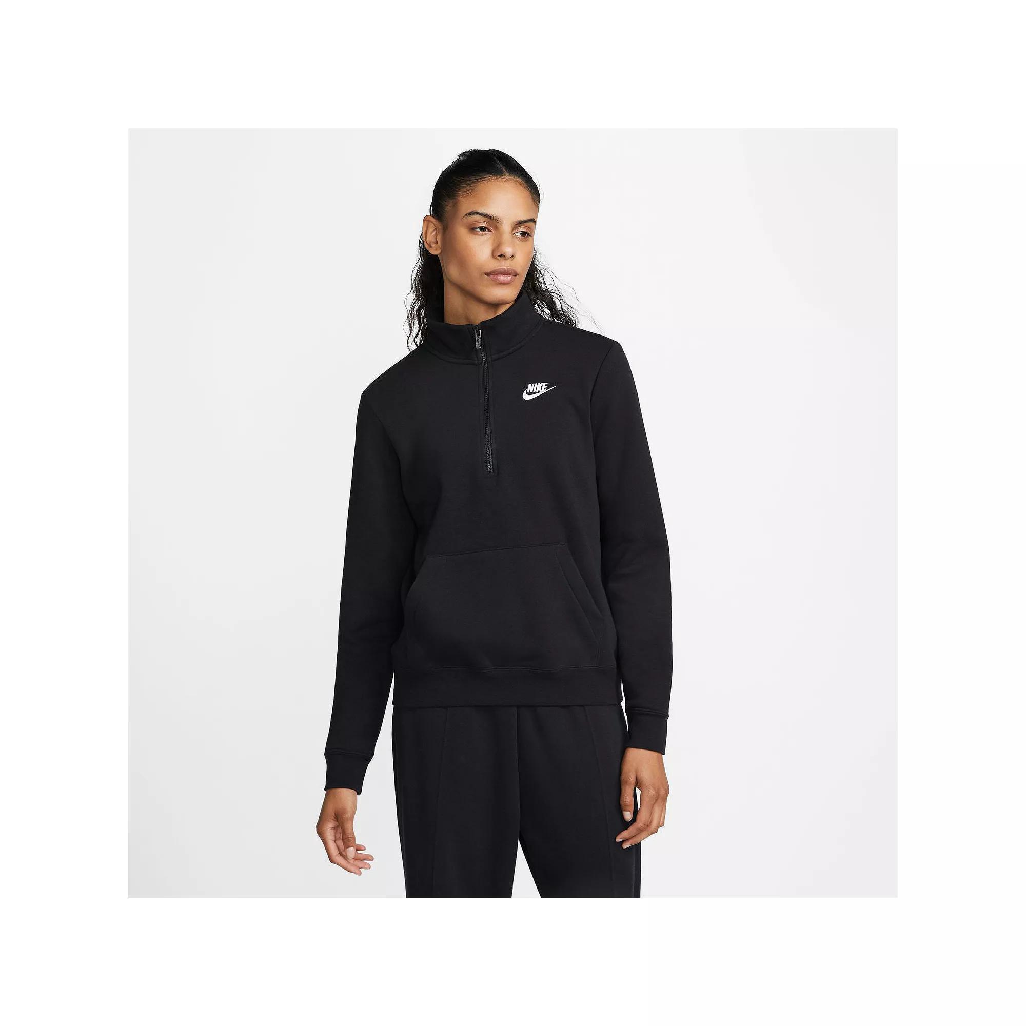 Women's Nike Sportswear Club Fleece Quarter-Zip Sweatshirt,  Product Image
