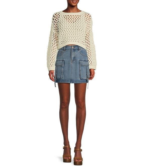 C&V Chelsea & Violet Open Knit Sweater Product Image