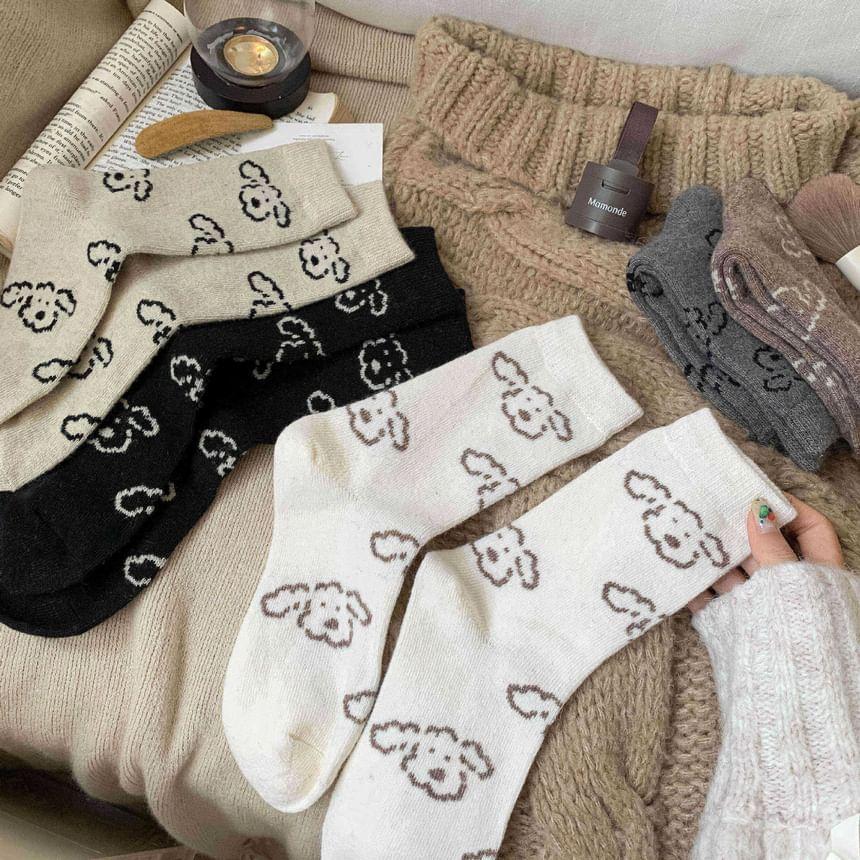 Dog Print Socks Product Image