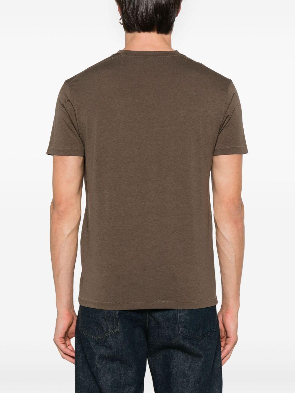 TOM FORD Slim-fit Lyocell And Cotton-blend Jersey T-shirt In Brown Product Image
