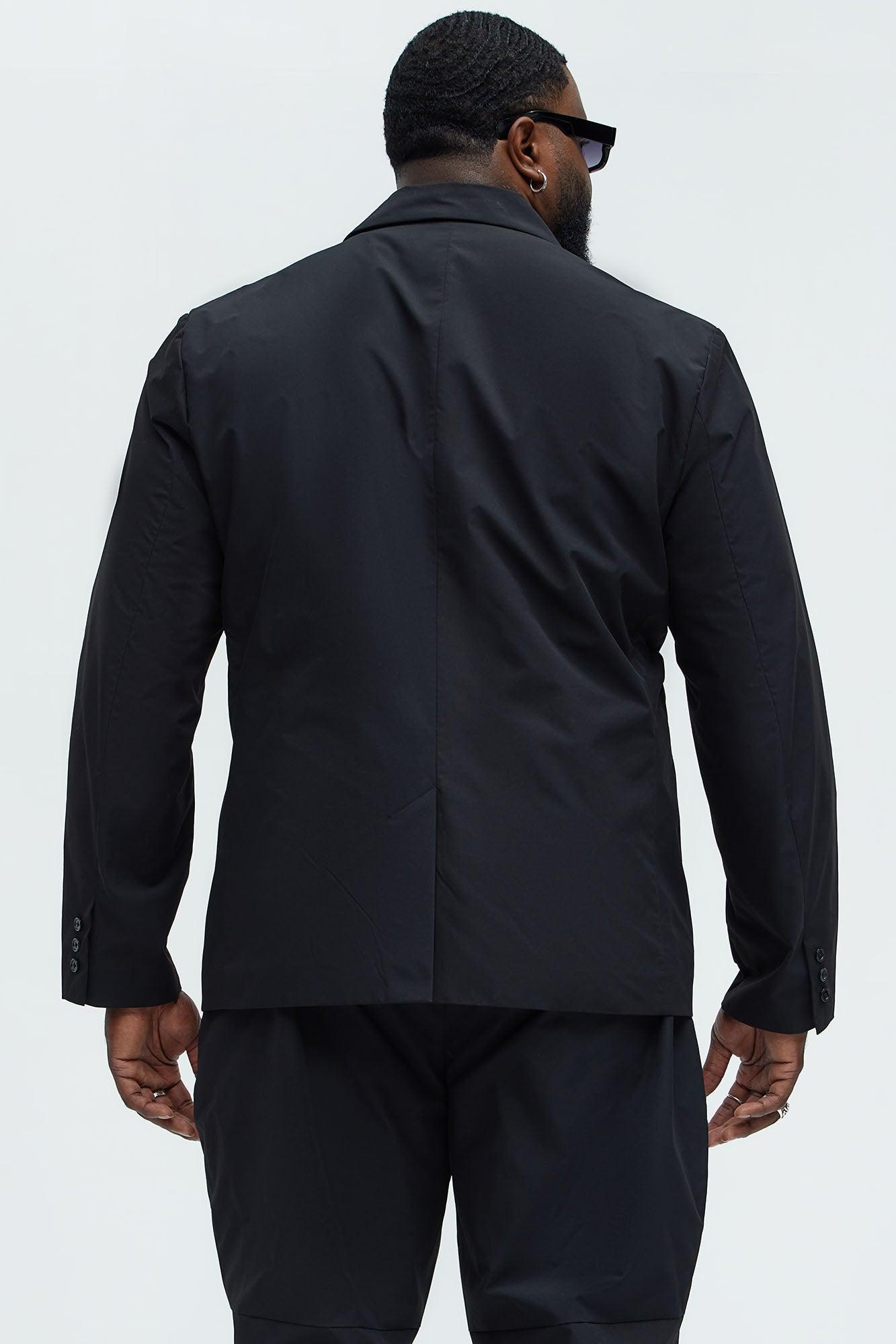 Ansel Tech Blazer - Black Product Image