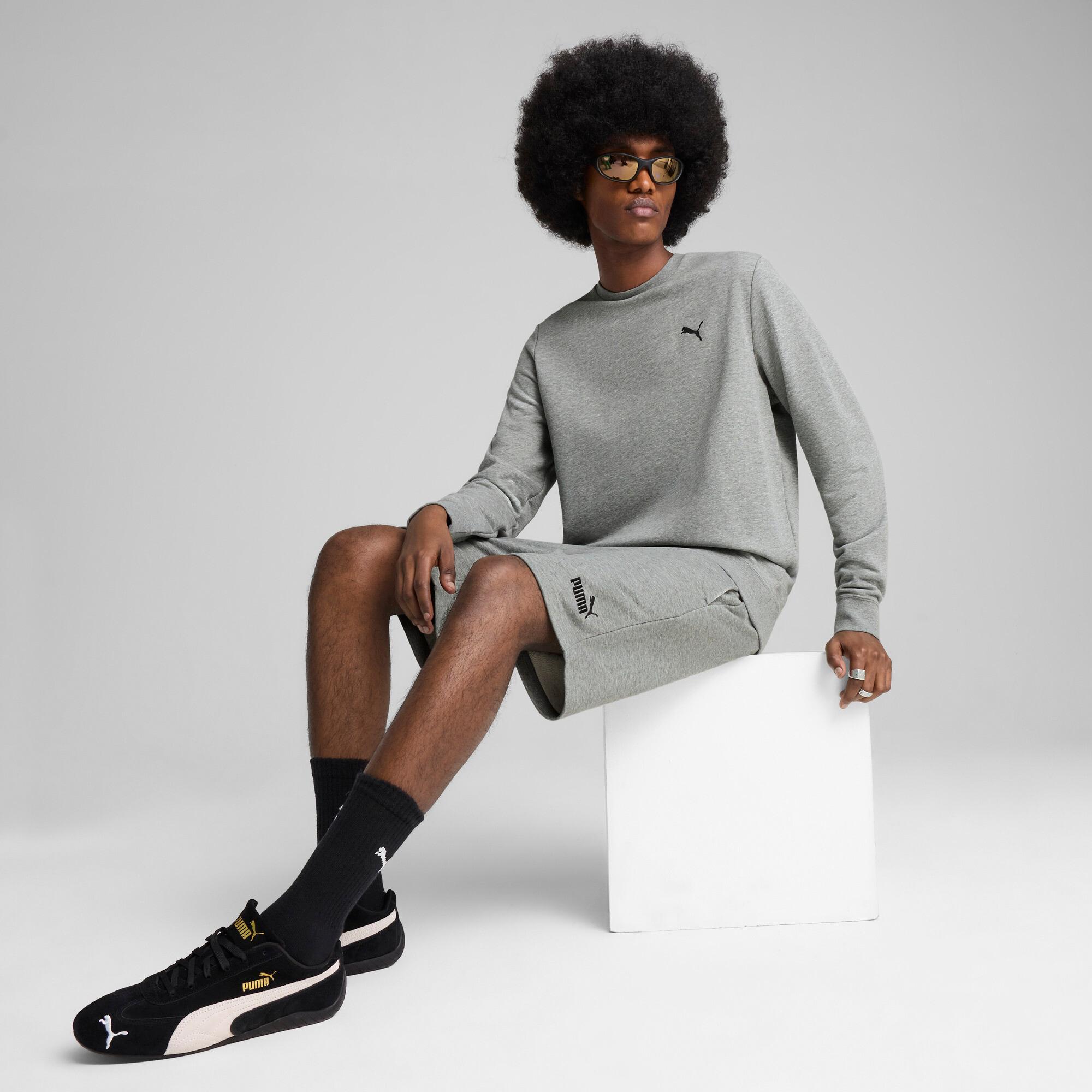 PUMA Essentials Mens Crew Neck Sweatshirt in Grey Product Image