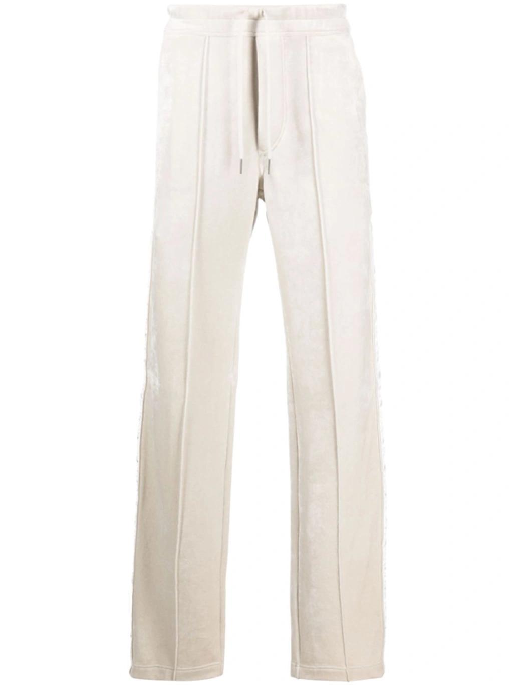 TOM FORD Drawstring Velour Track Pants In Neutrals Product Image