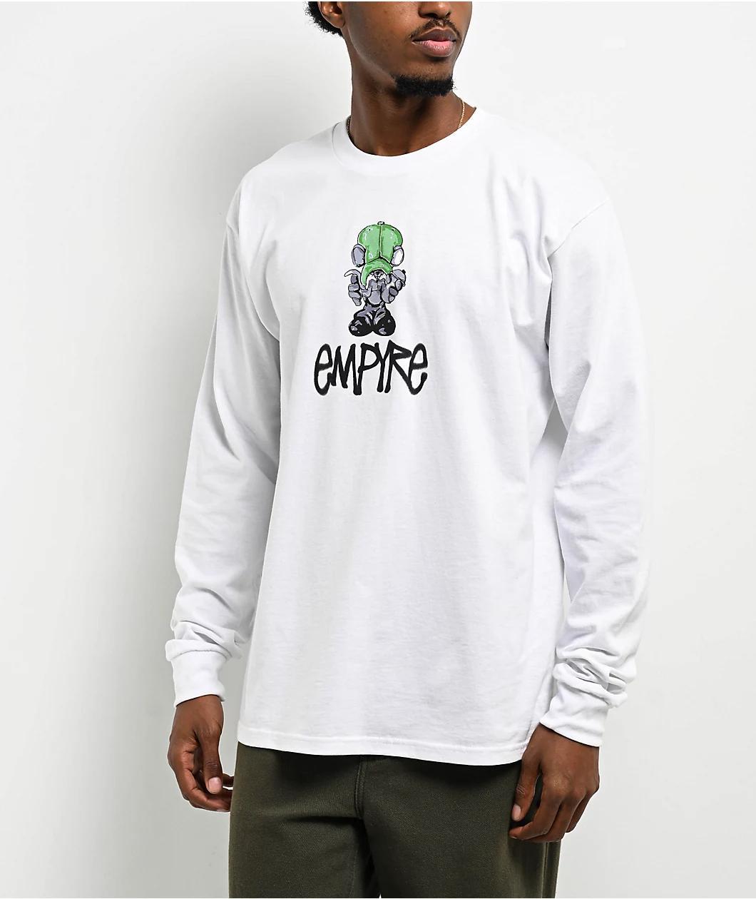 Empyre Rat City Bish White Long Sleeve T-Shirt Product Image