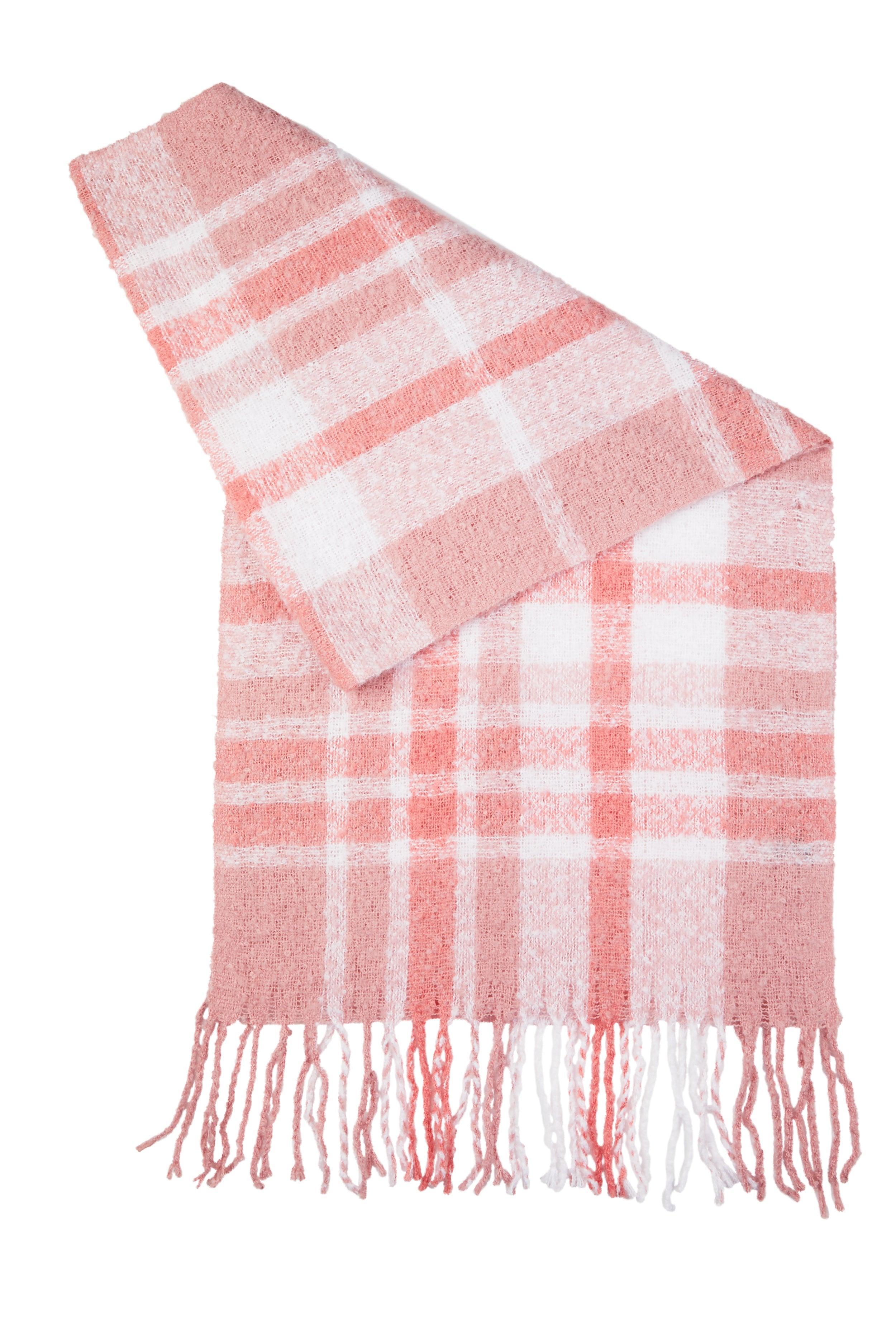 Boucle Plaid Scarf Female Product Image