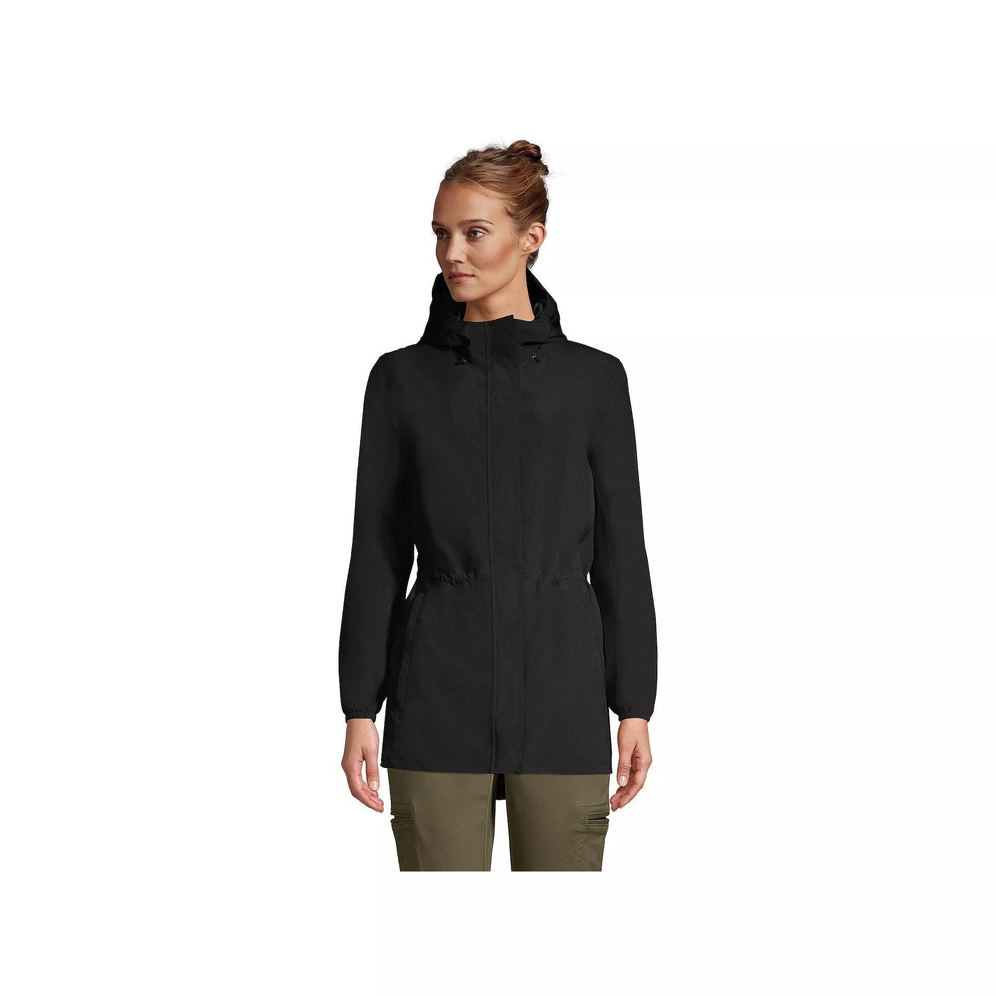 Women's Lands' End Hooded Packable Raincoat,  Product Image