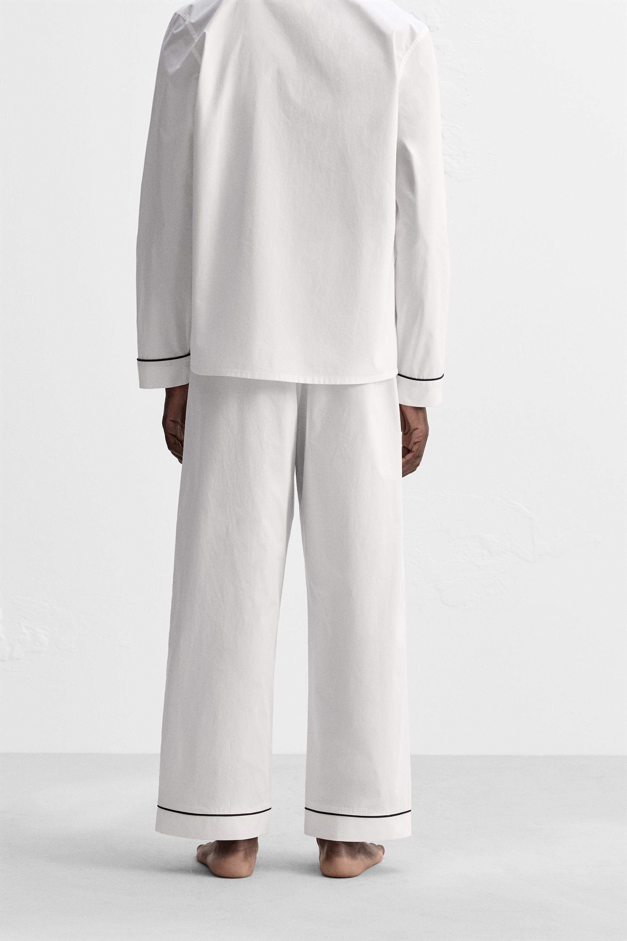 CONTRAST PAJAMA PANTS Product Image