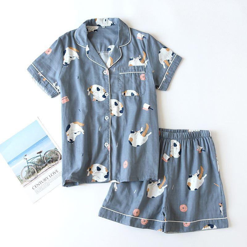 Couple Matching Print Pajama Set Product Image