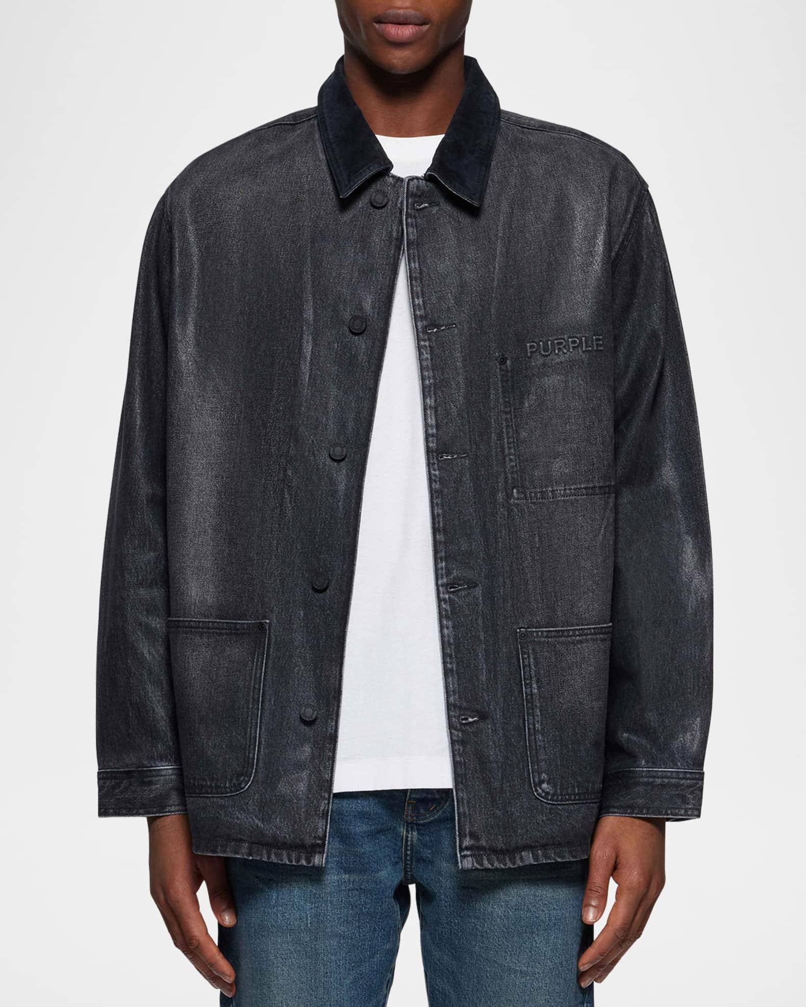 Men's Coated Denim Workwear Jacket Product Image