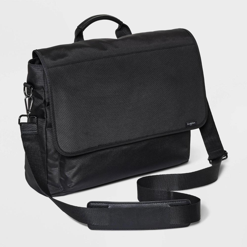 Men's Messenger Bag - Goodfellow & Co™ Black Product Image