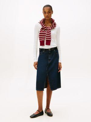 Gold-Button Scoop Neck Henley Product Image