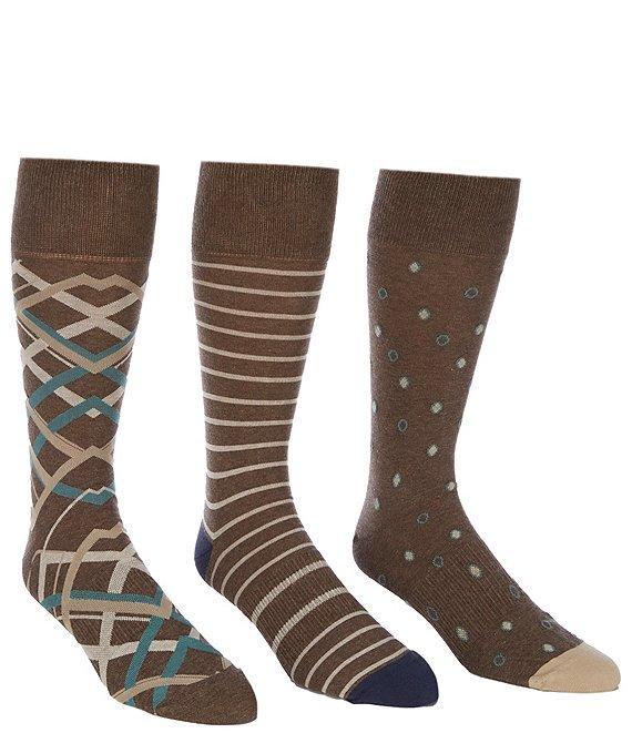 Roundtree & Yorke Assorted Patterned Socks 3-Pack Product Image