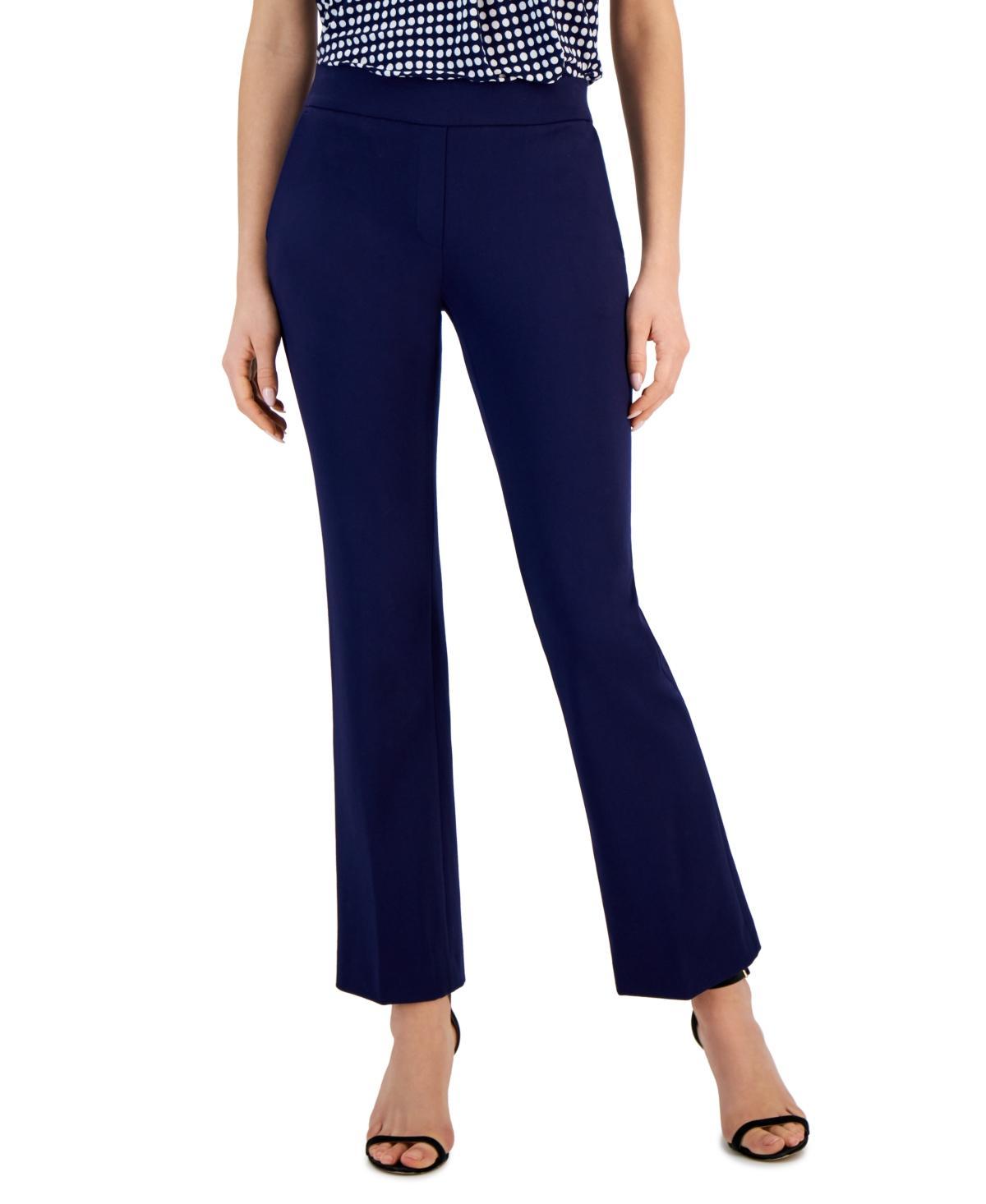 Anne Klein Womens Mid-Rise Pull-On Slash-Pocket Pants Product Image