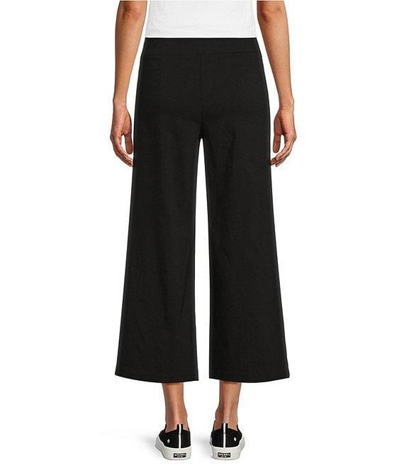 Allison Daley Wide Leg Patch Pocket Stretch Pull-On Crop Pants Product Image