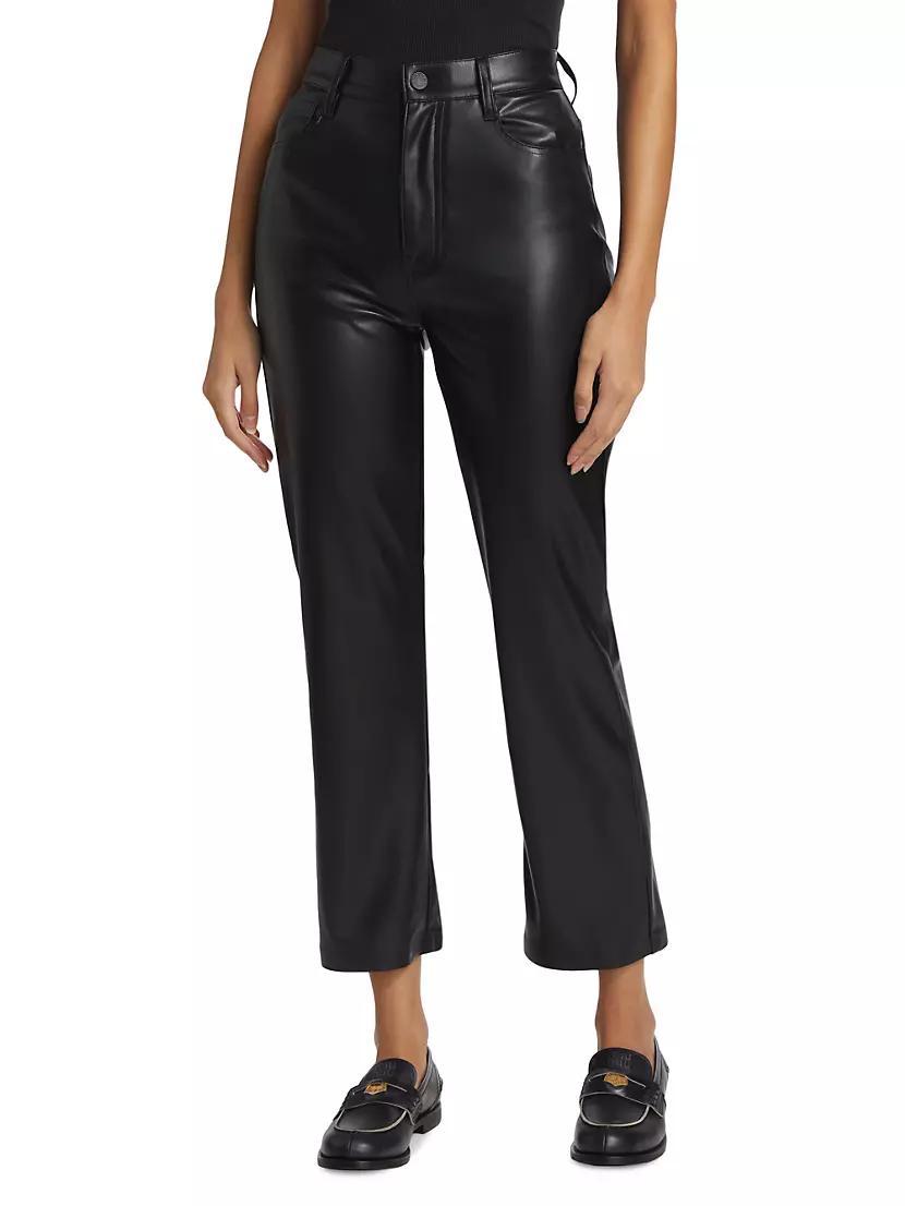 Logan Stovepipe Faux Leather Straight-Leg Pants Product Image