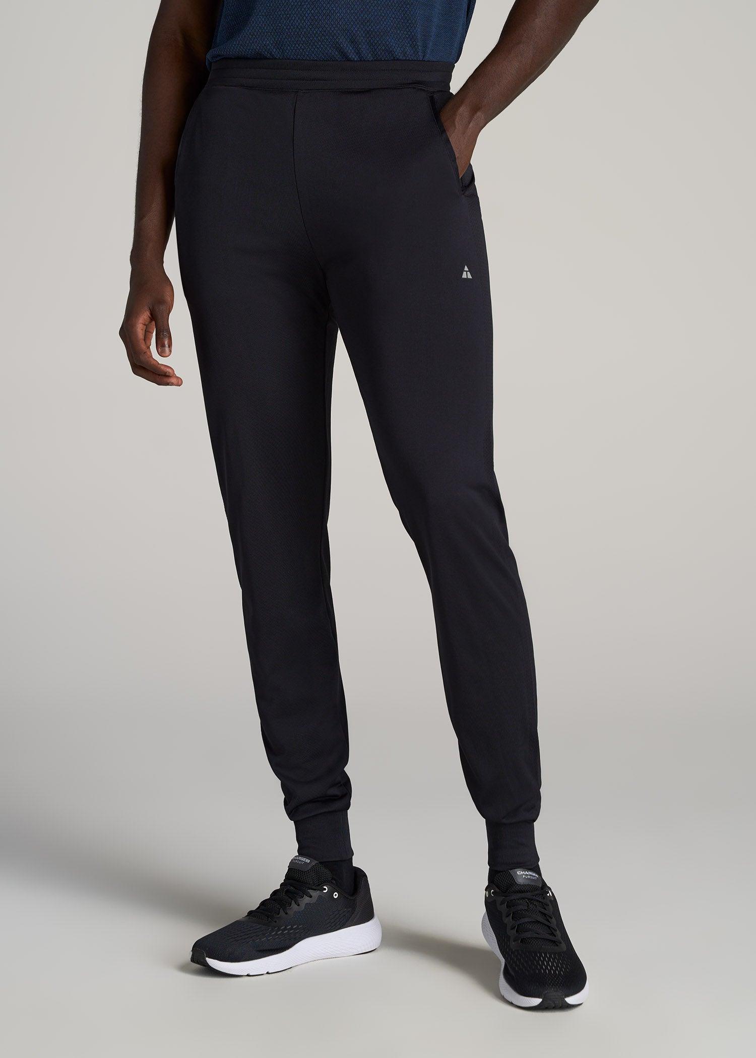 A.T. Performance Engineered Joggers for Tall Men in Black Product Image