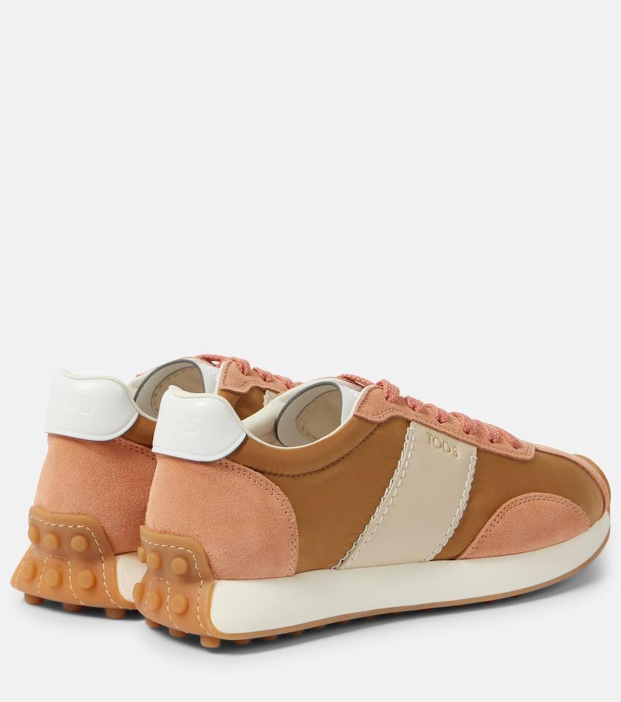 TOD'S T Vintage Suede And Technical Sneakers In Leder Product Image