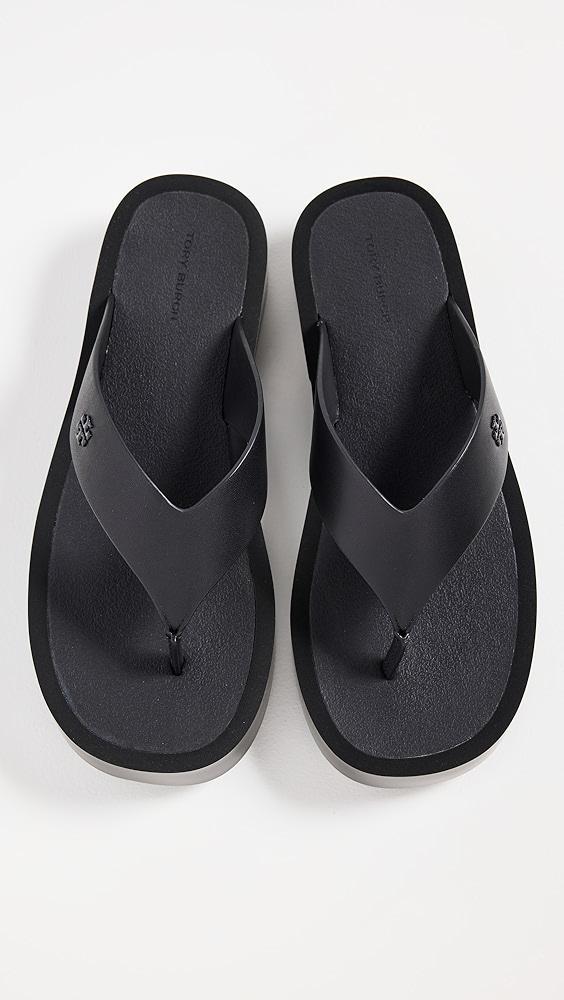 Tory Burch Leather Platform Flip Flops | Shopbop Product Image