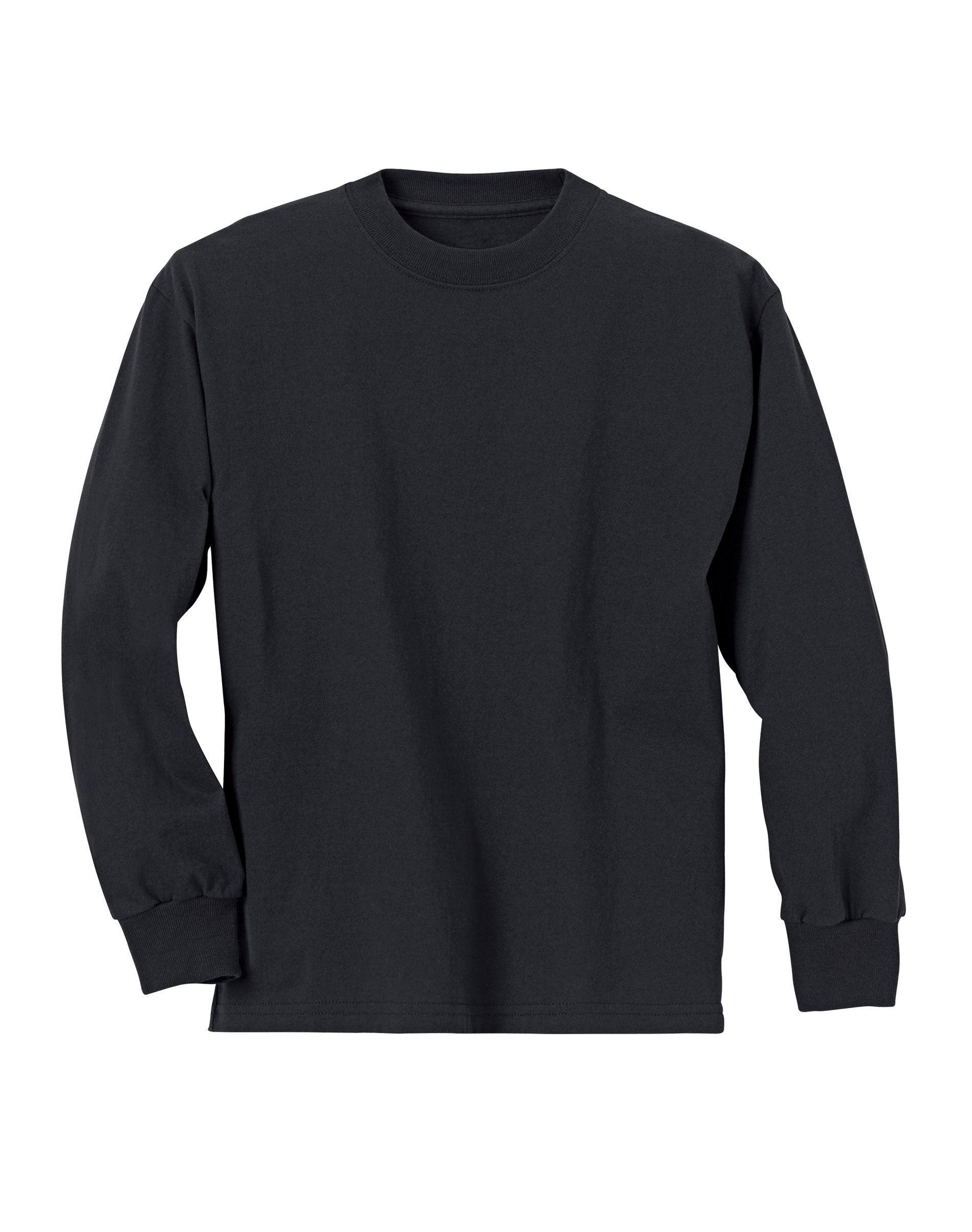 Hanes Boys Long Sleeve T-Shirt, 3-Pack Navy XS Product Image