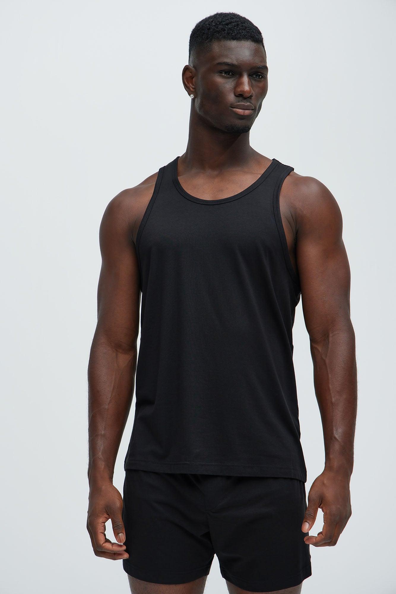 Essential Modal Lounge Tank - Black Product Image