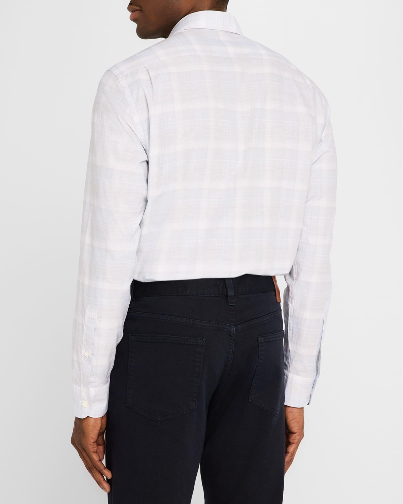 Men's Cotton Macro-Check Sport Shirt Product Image