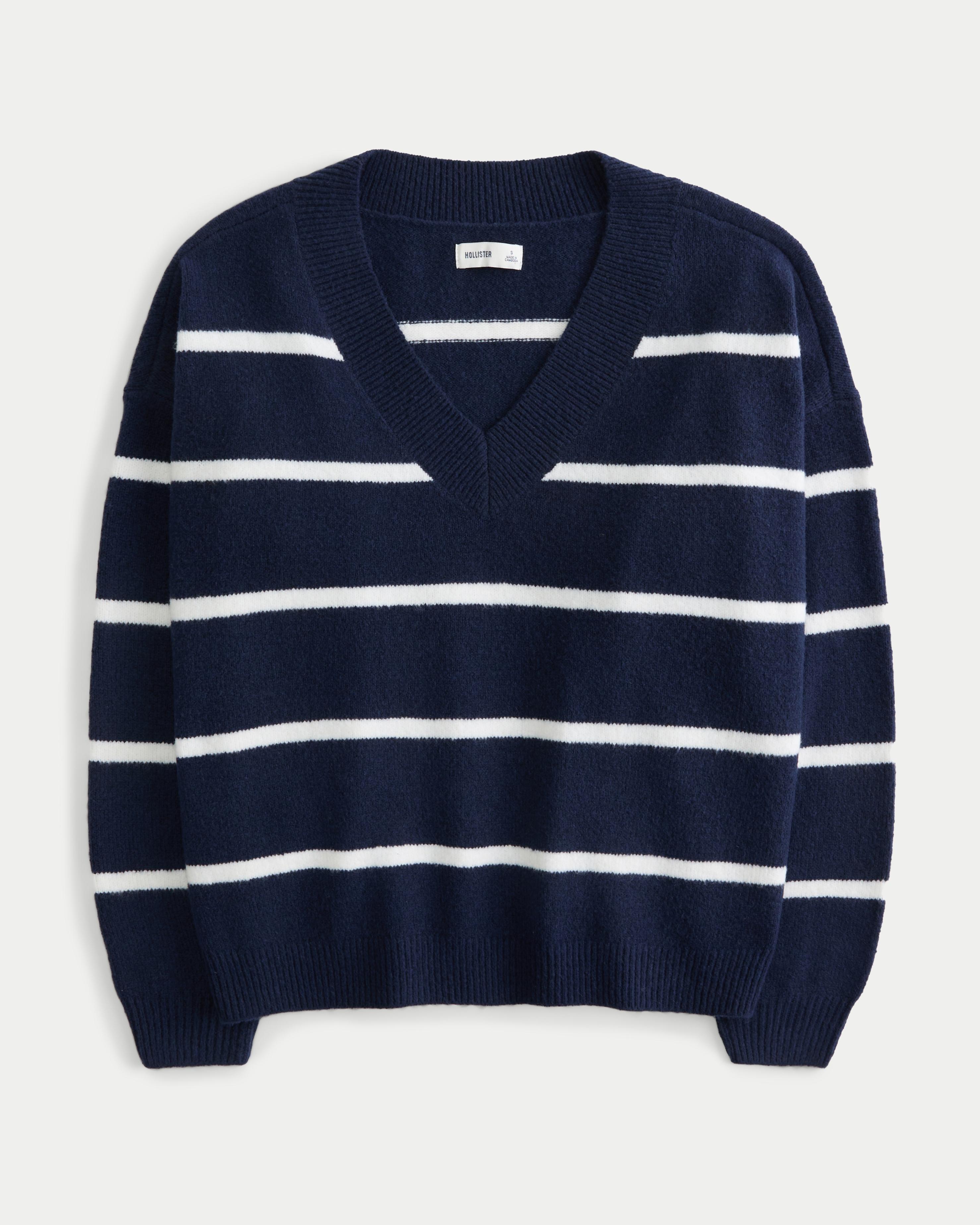 Hollister Comfy Cloud Oversized V-Neck Sweater Product Image