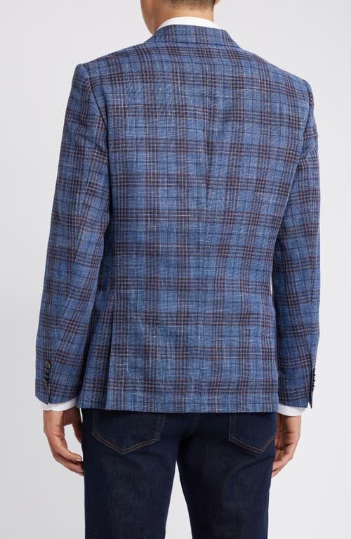 HUGO BOSS Hutson Glen Plaid Slim Fit Sport Coat In Blue Product Image