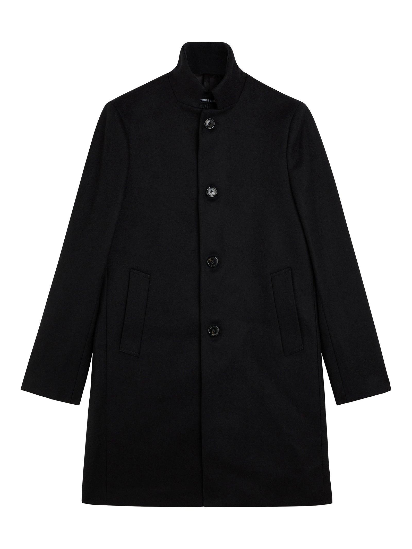 J. Lindeberg Holger Melton Black Coat Product Image