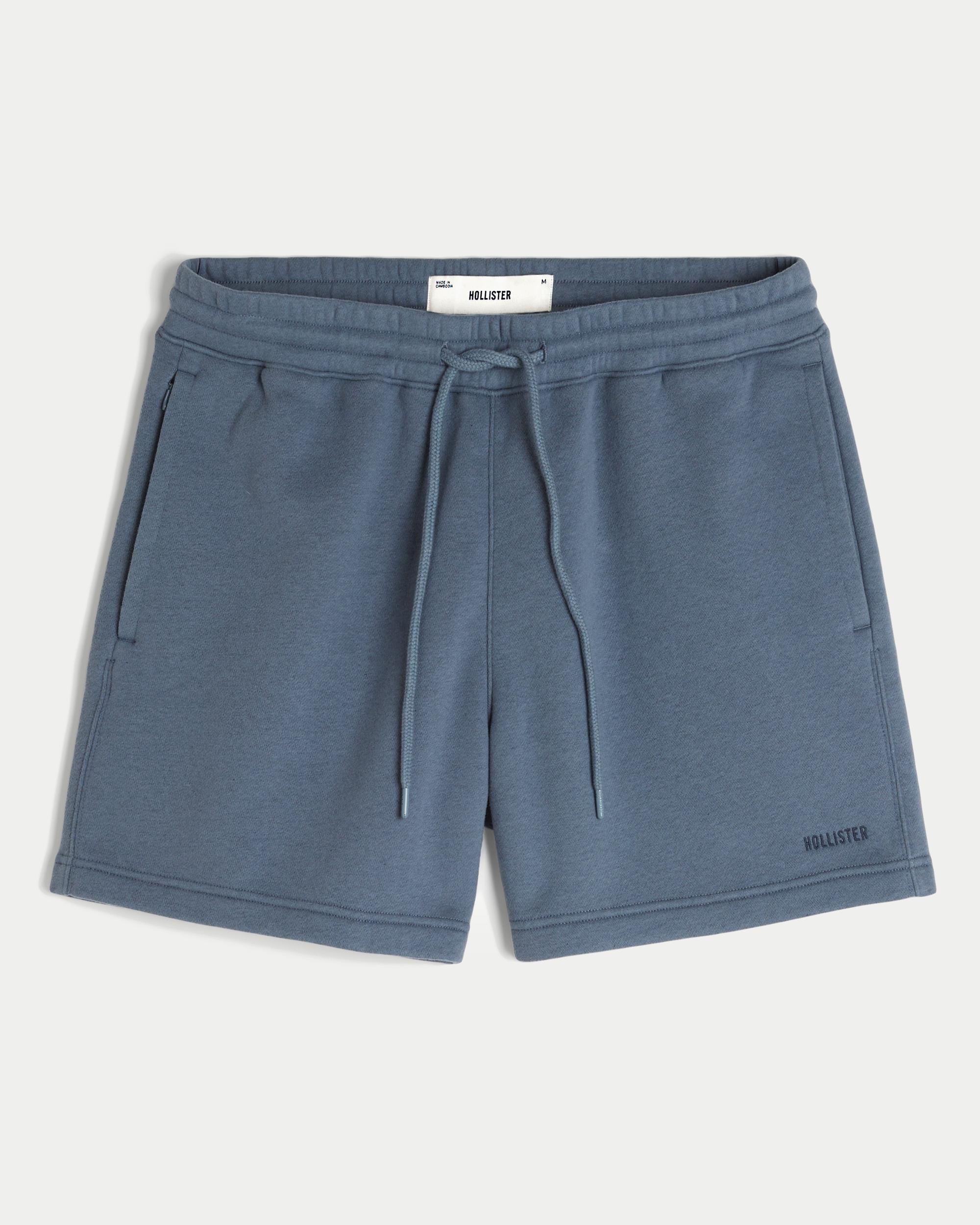 Mid-Thigh Loose Fleece Shorts Product Image