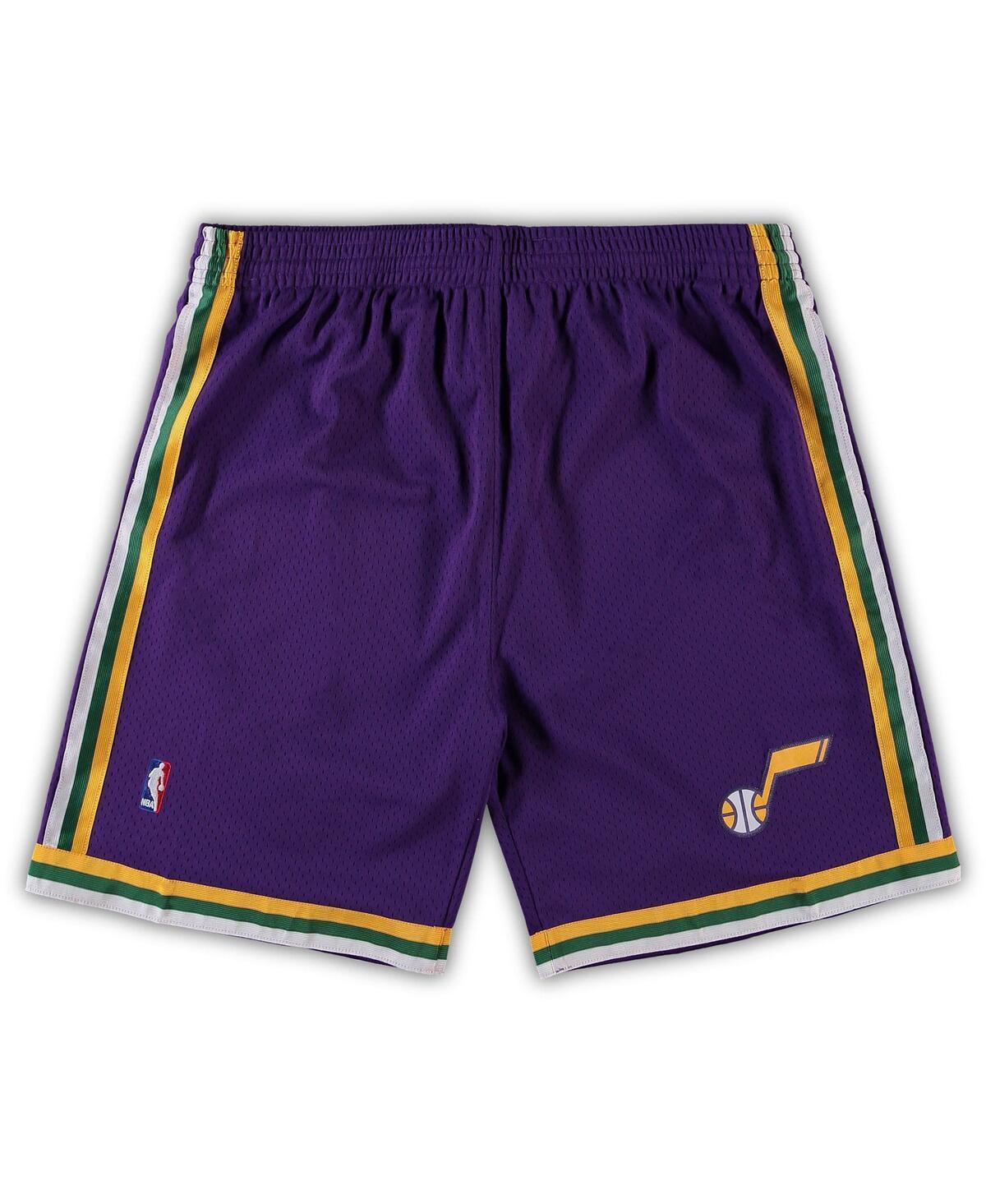 Men's Mitchell & Ness Purple Utah Jazz Big & Tall Hardwood Classics Team Swingman Shorts, Size: 3XB, Jaz Purple Product Image