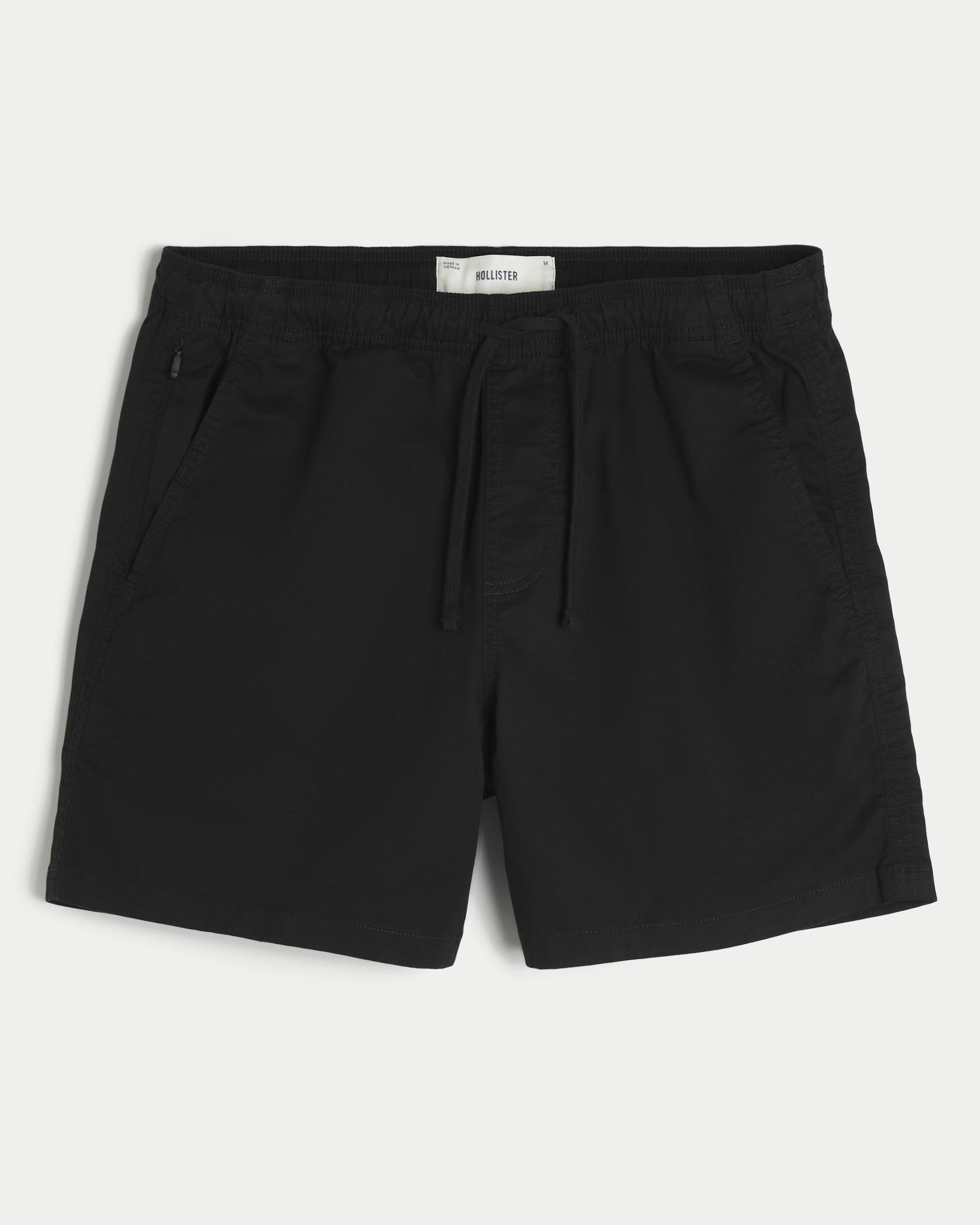 Mid-Thigh Twill Pull-On Shorts Product Image