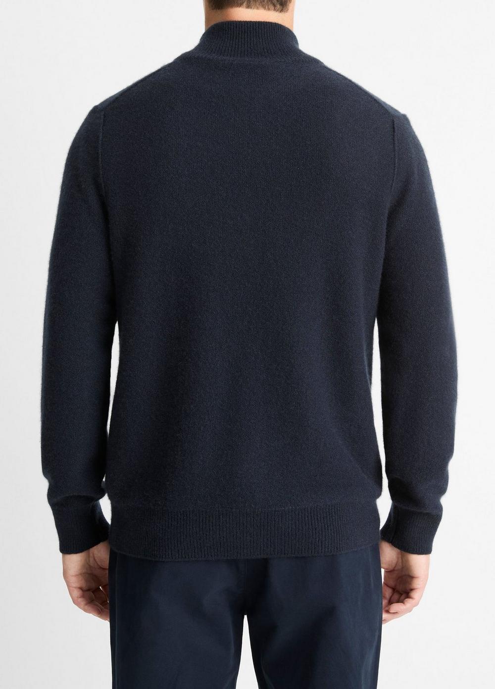 Mens Plush Cashmere Full-Zip Sweater, Coastal Blue, Size XXL Vince Product Image