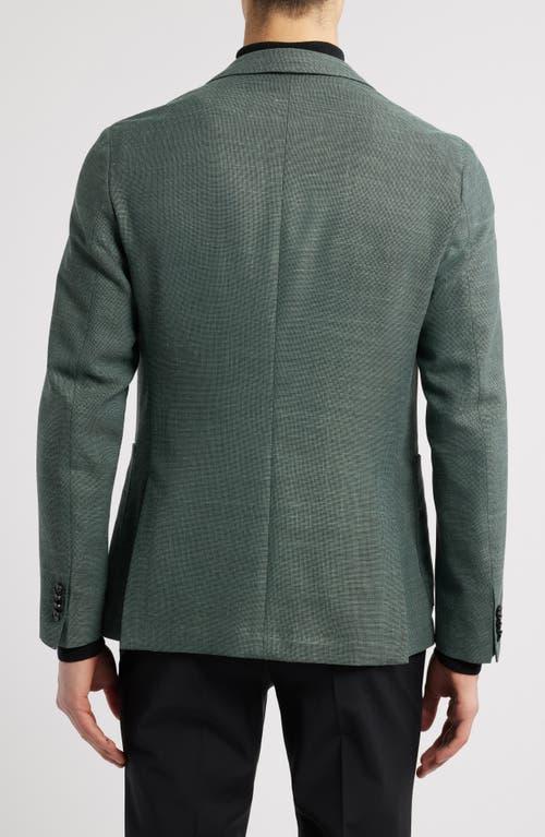 HUGO BOSS Hanry Stretch Hopsack Unstructured Slim Fit Sport Coat In Light Green Product Image