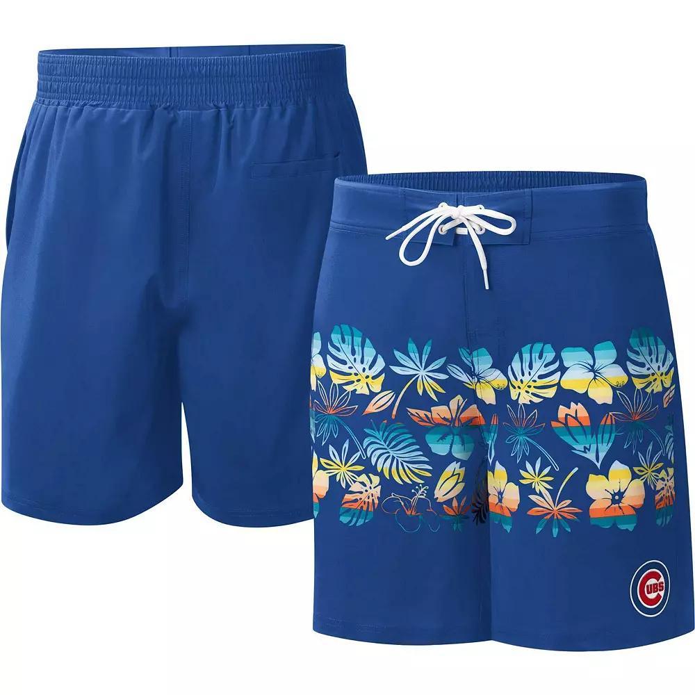 Men's G-III Sports by Carl Banks  Royal Chicago Cubs Breeze Volley Swim Shorts, Size: Small, Blue Product Image