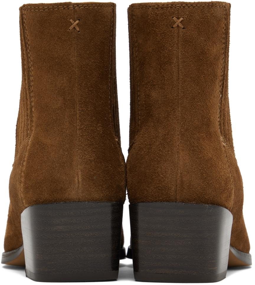 RAG & BONE Brown Rover Ankle Boots In Chestnutsd Product Image