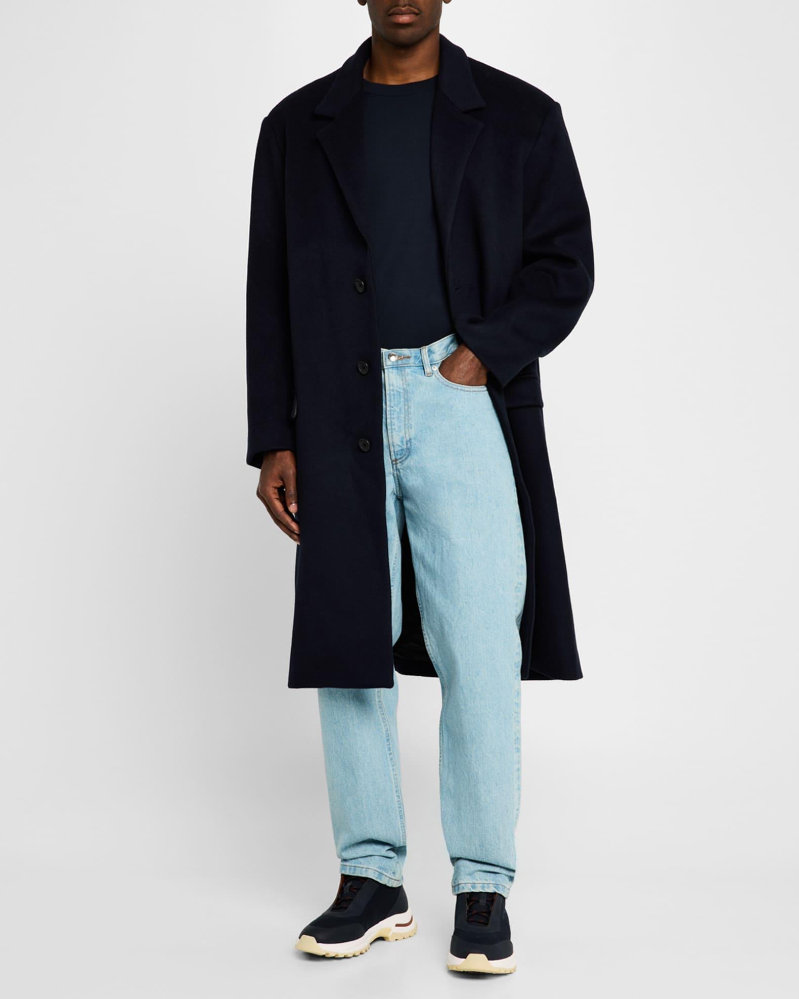 Men's Brushed Wool Overcoat Product Image