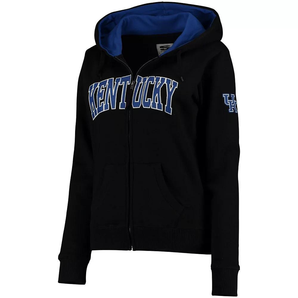 Women's Colosseum Black Kentucky Wildcats Arched Name Full-Zip Hoodie, Size: Small Product Image