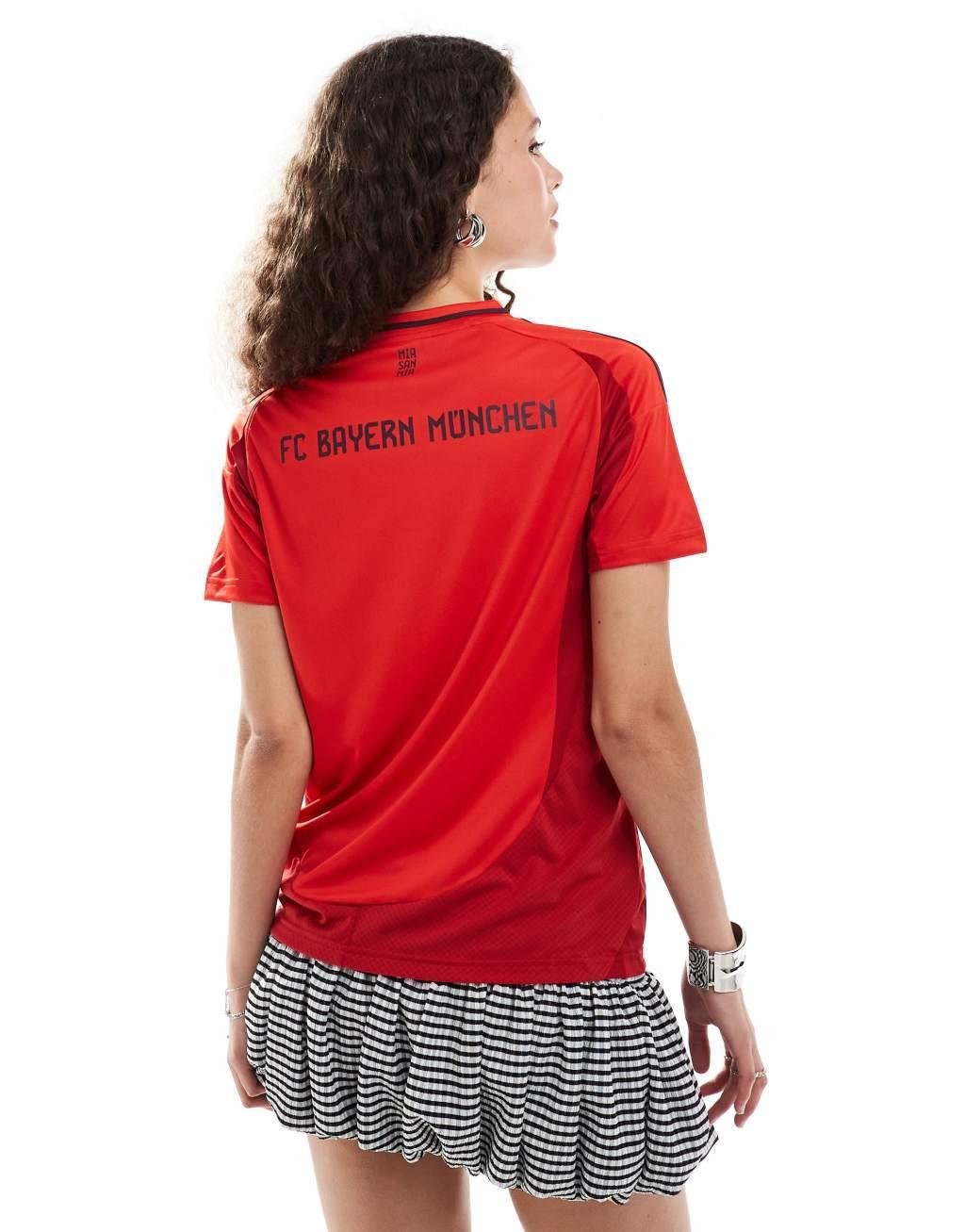 adidas FC Bayern Munich 24/25 home jersey in red Product Image