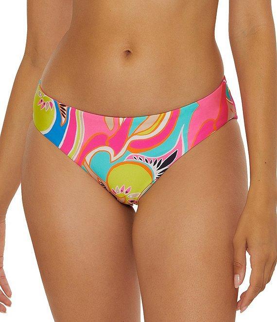 Trina Turk Venus Abstract Print Reversible Hipster Swim Bottom Product Image