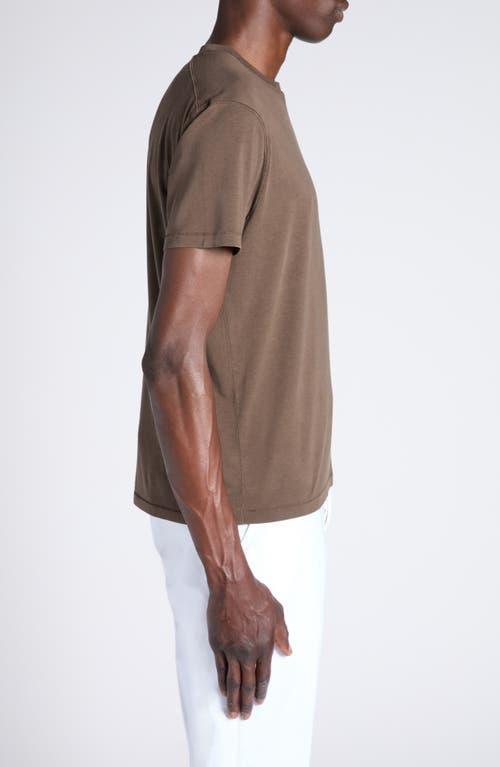 TOM FORD Slim-fit Lyocell And Cotton-blend Jersey T-shirt In Brown Product Image