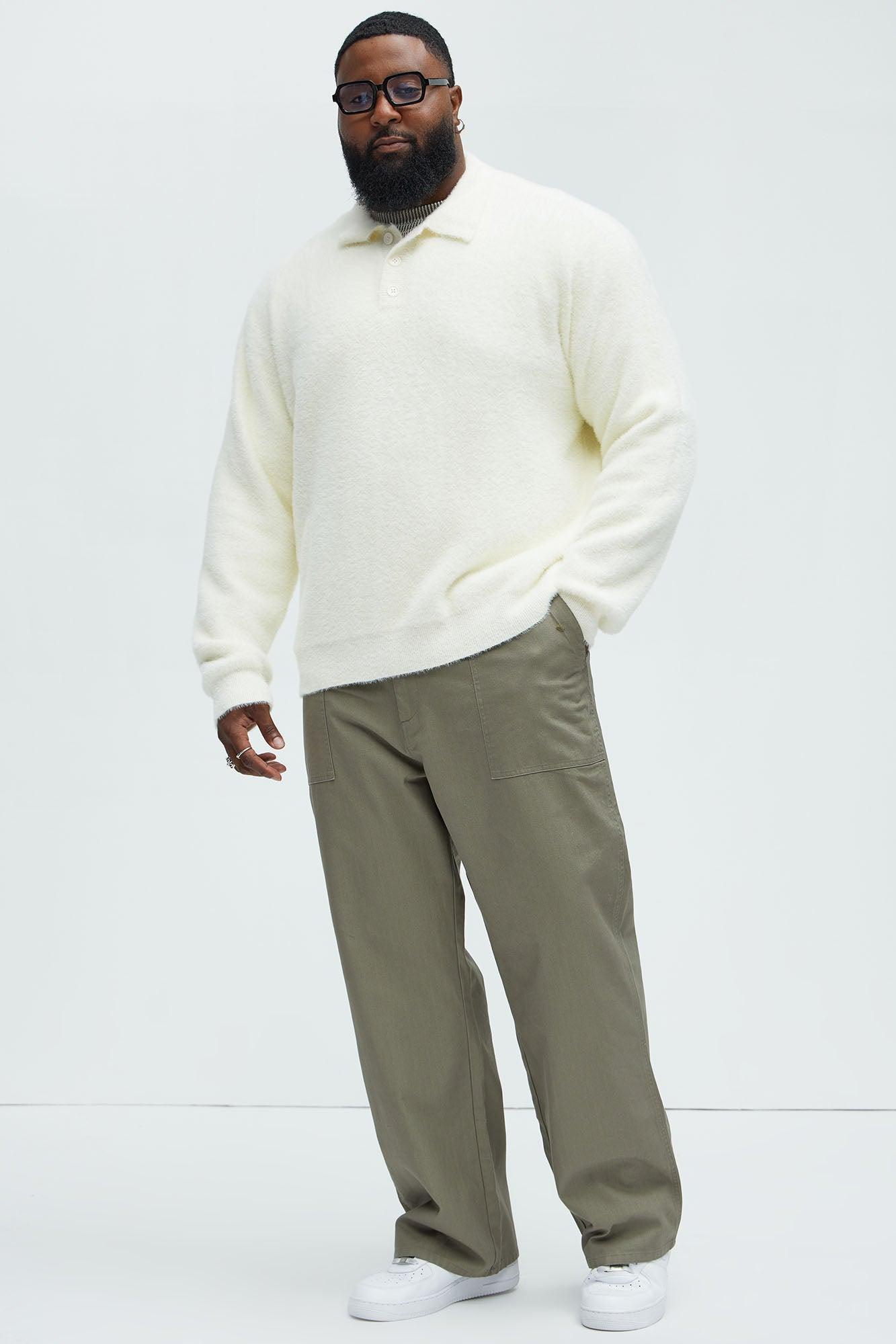 Berry Fatigue Straight Pants - Olive Product Image