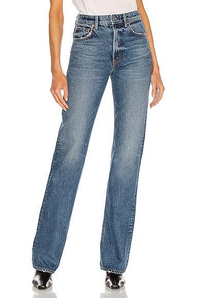 GRLFRND Melanie High Rise Boot Cut in Denim-Medium Product Image