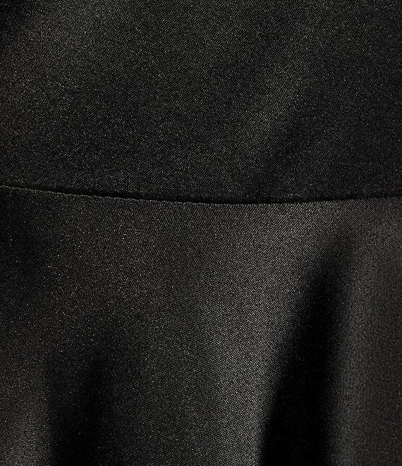 Next Up Spaghetti Strap Notch V-Wire Front Slit Long Dress Product Image