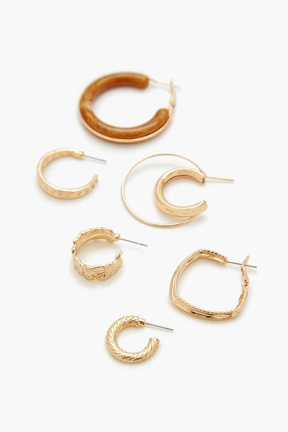 Faux Stone Hoop Earring Set | Forever 21 Product Image